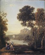 Claude Lorrain Landscape with Hagar and the Angel oil painting picture wholesale
